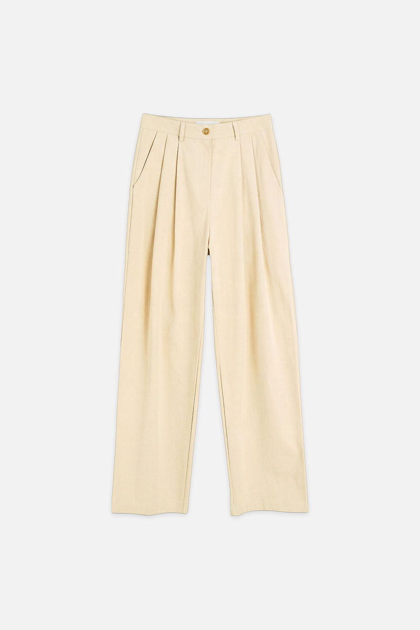 Muse Pintuck Chino, Beige
