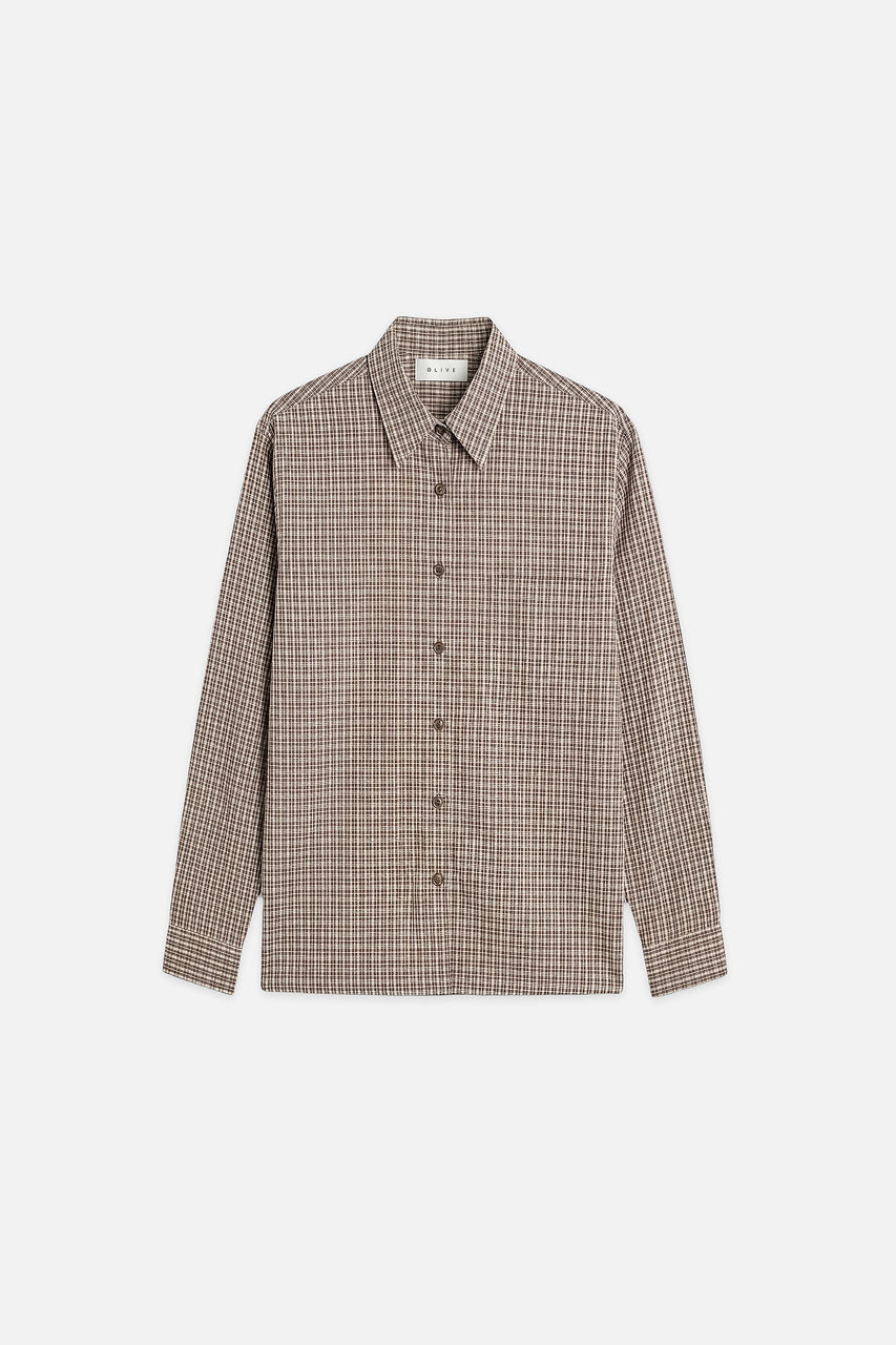 Andy Check Shirt, Brown