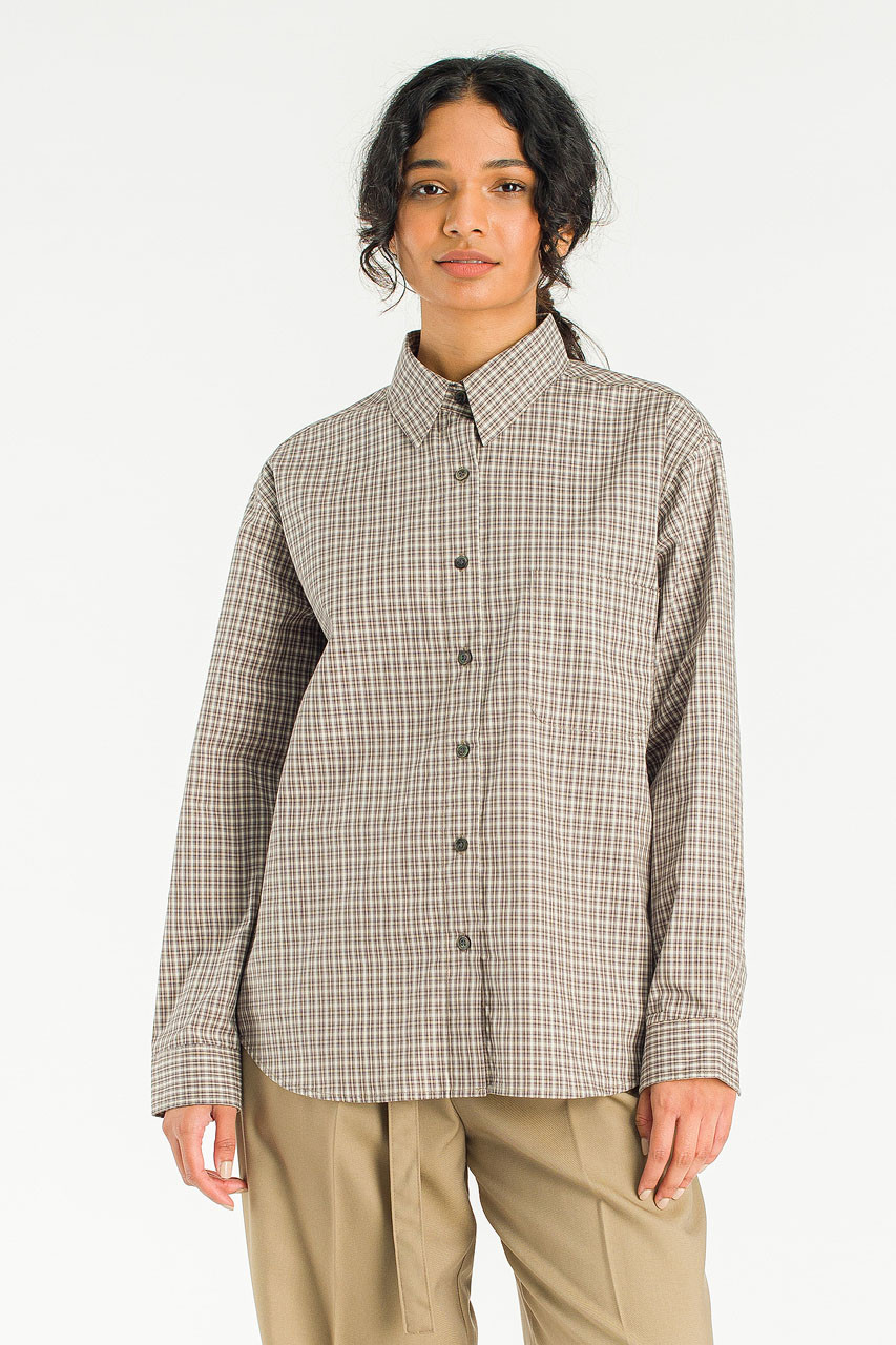 Andy Check Shirt, Brown