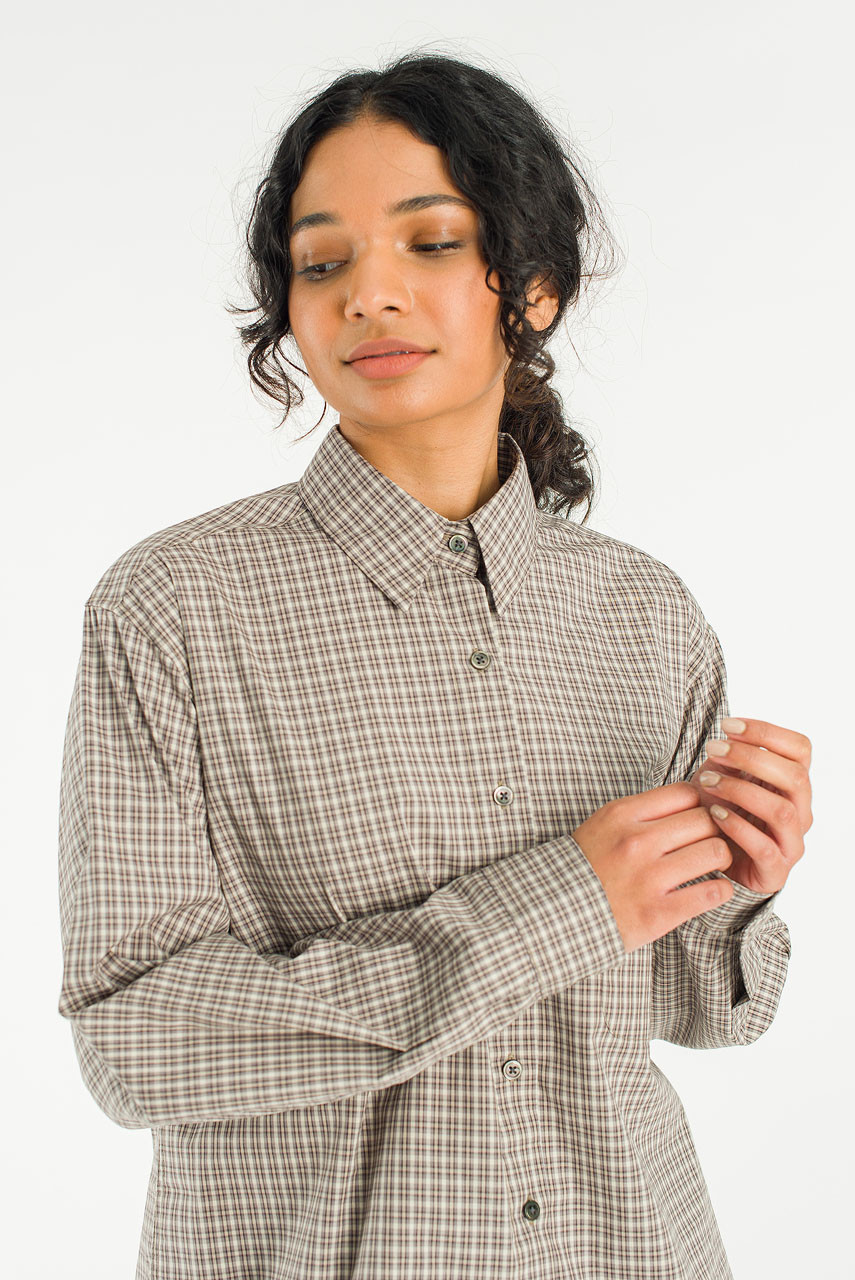 Andy Check Shirt, Brown