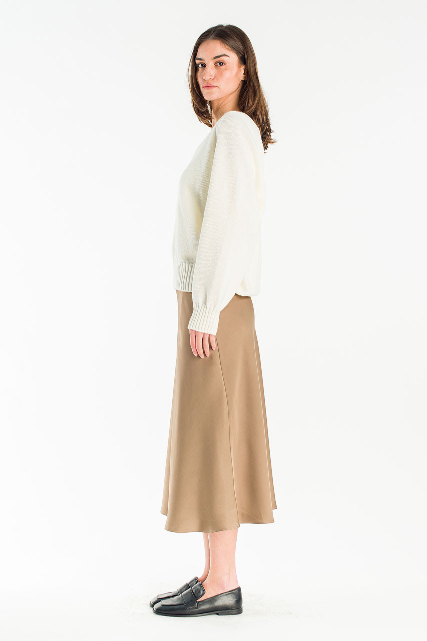 Lily V Neck Jumper, Ivory