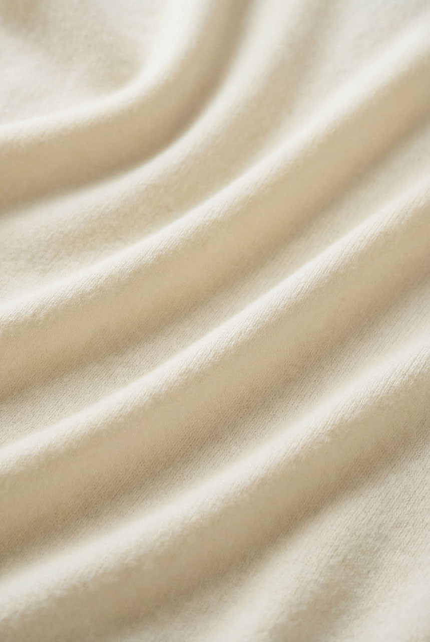 Lenn Scoop Neck Jumper & Scarf, Ivory