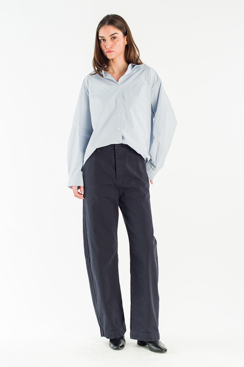 Willow Semi Straight Pants, Navy