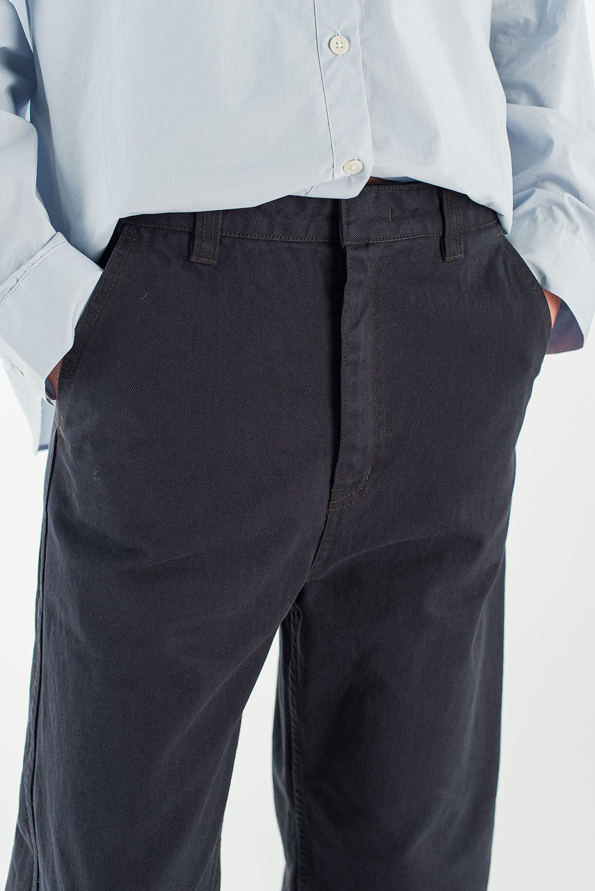 Willow Semi Straight Pants, Navy