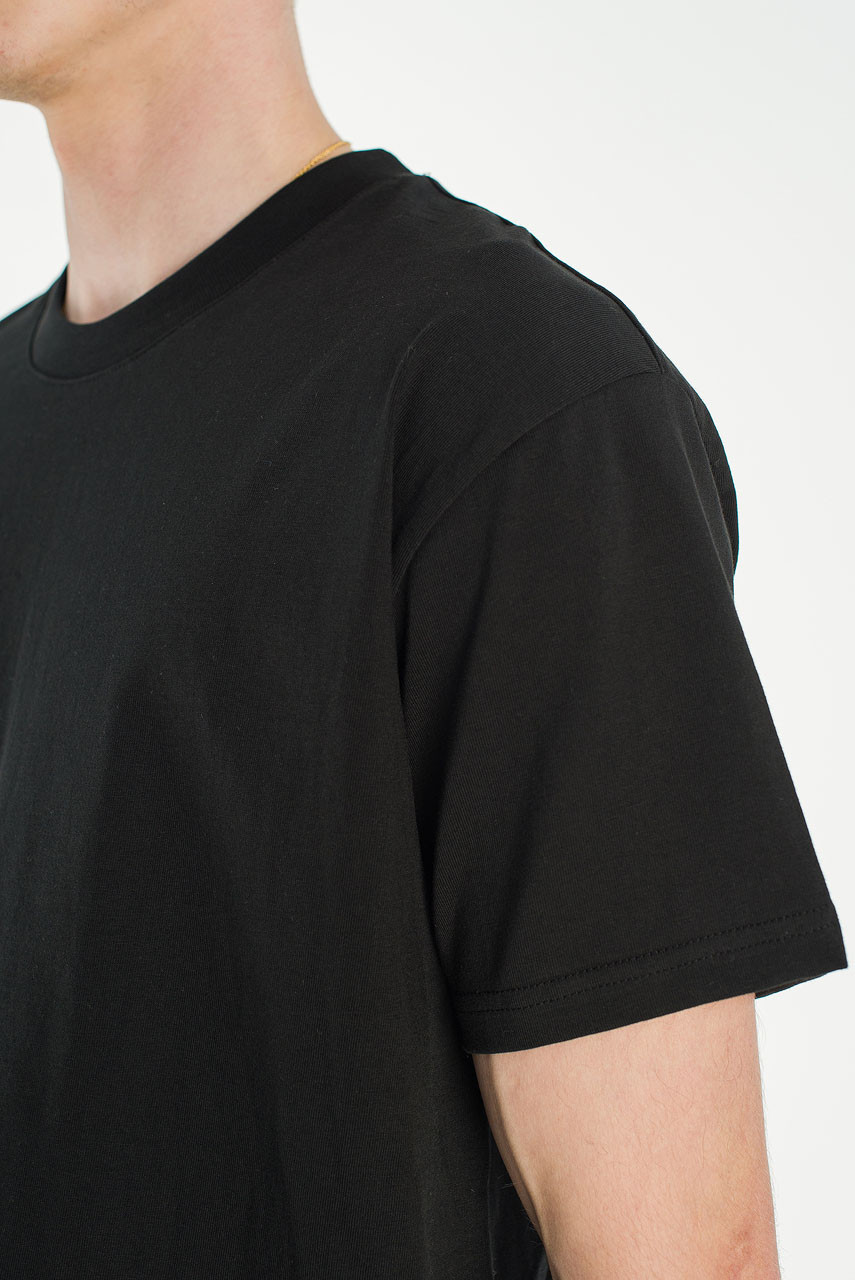 Menswear | Cropped Tee, Black