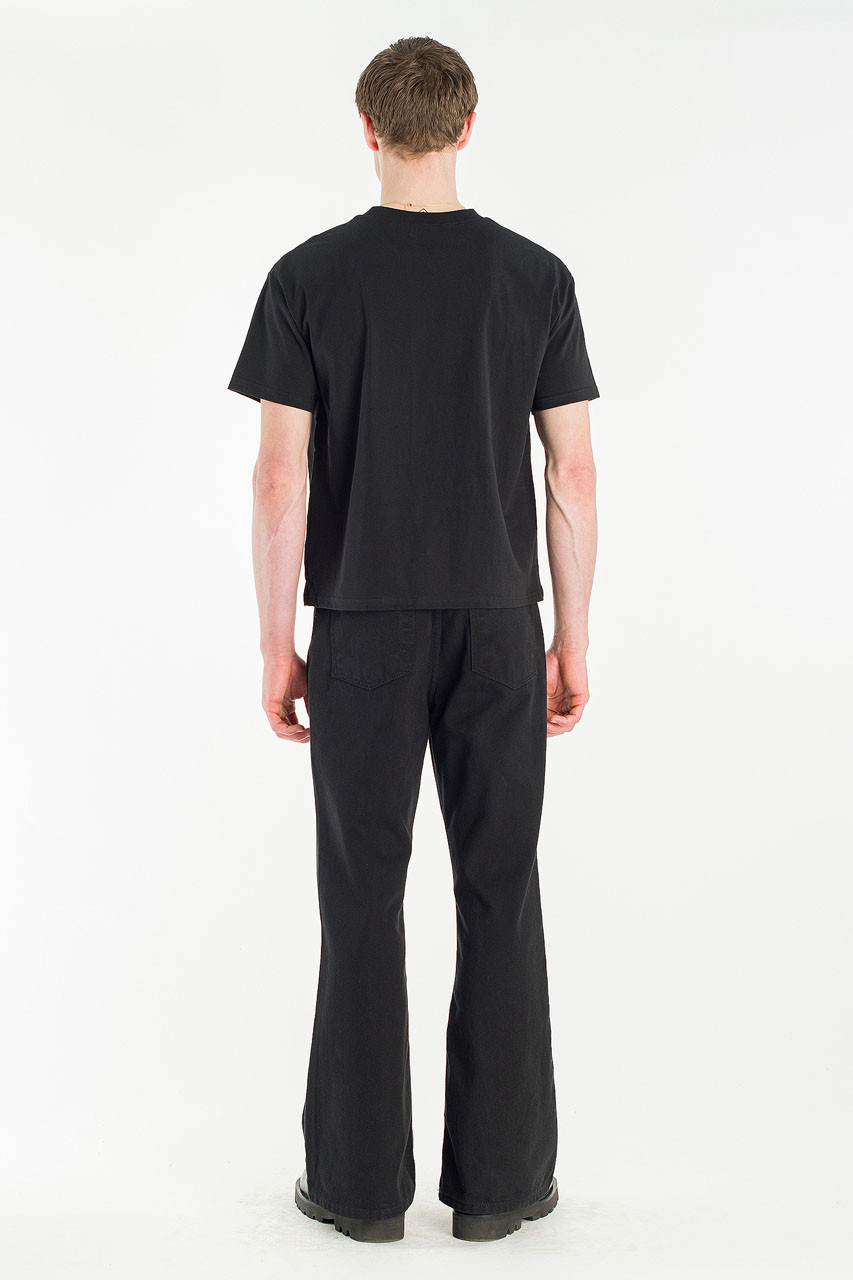 Menswear | Cropped Tee, Black