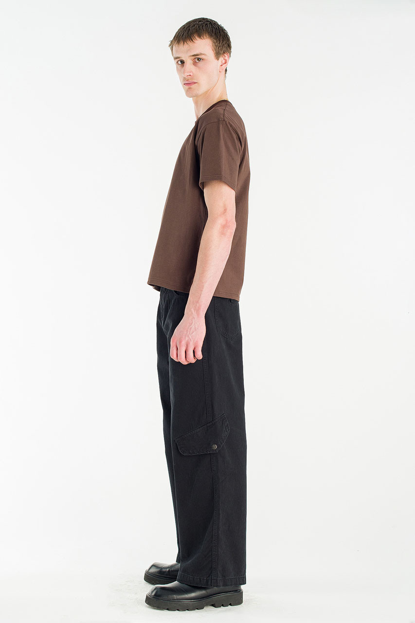 Menswear | Cropped Tee, Brown