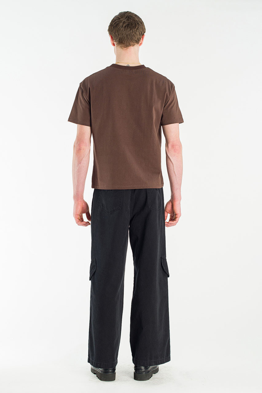 Menswear | Cropped Tee, Brown