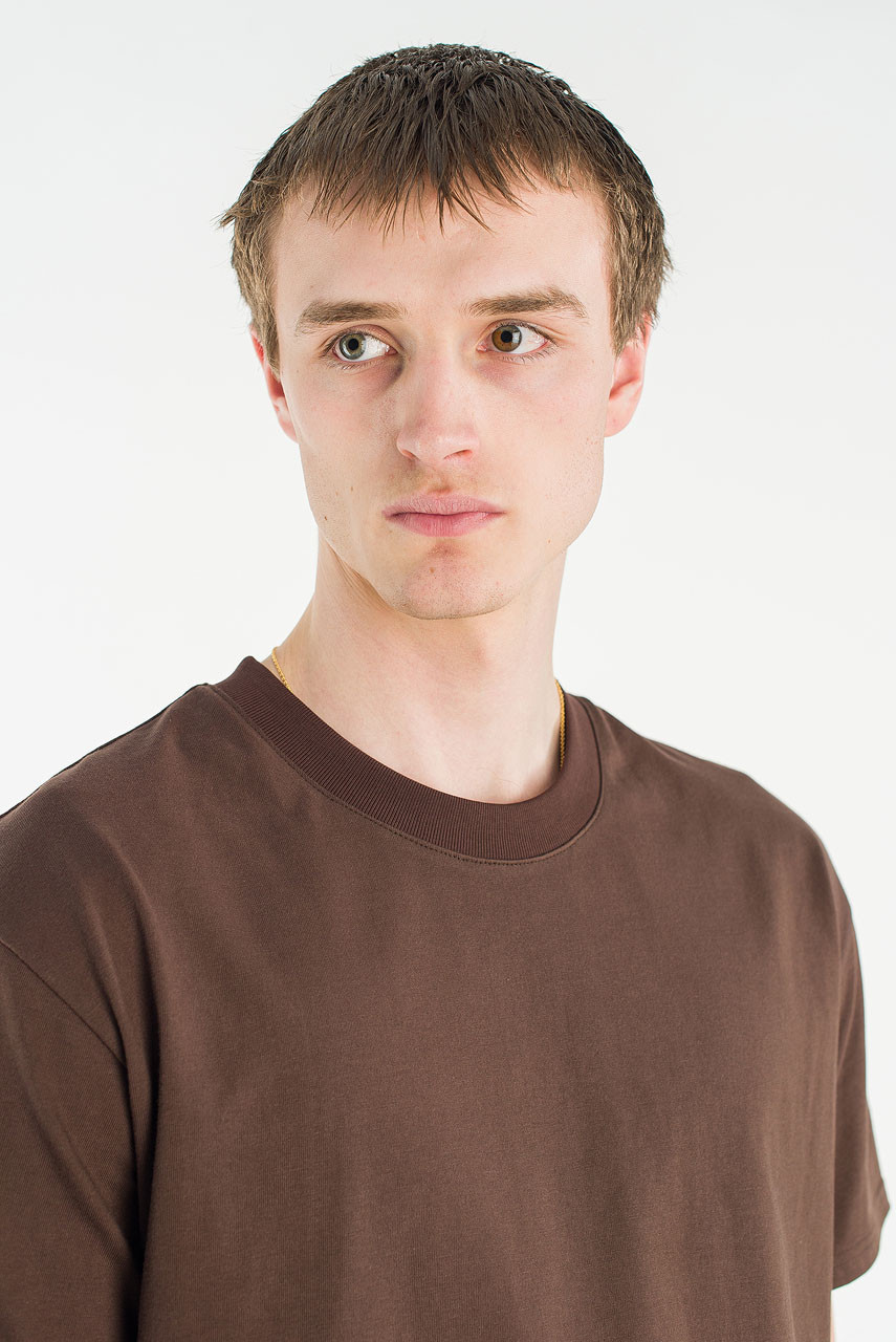 Menswear | Cropped Tee, Brown