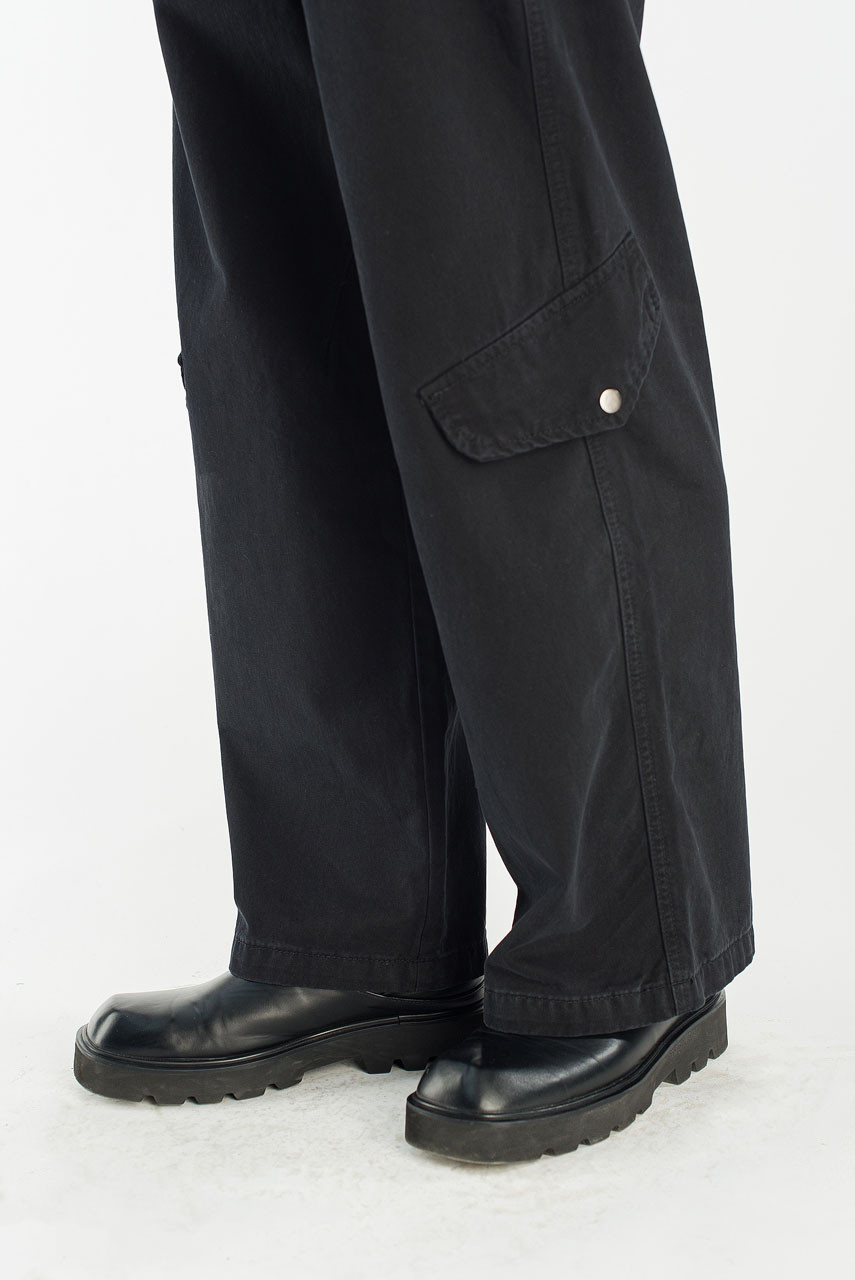 Menswear | Vintage Wash Cargo Pants, Washed Black