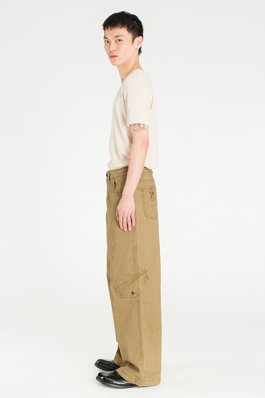 Menswear | Vintage Wash Cargo Pants, Light Brown
