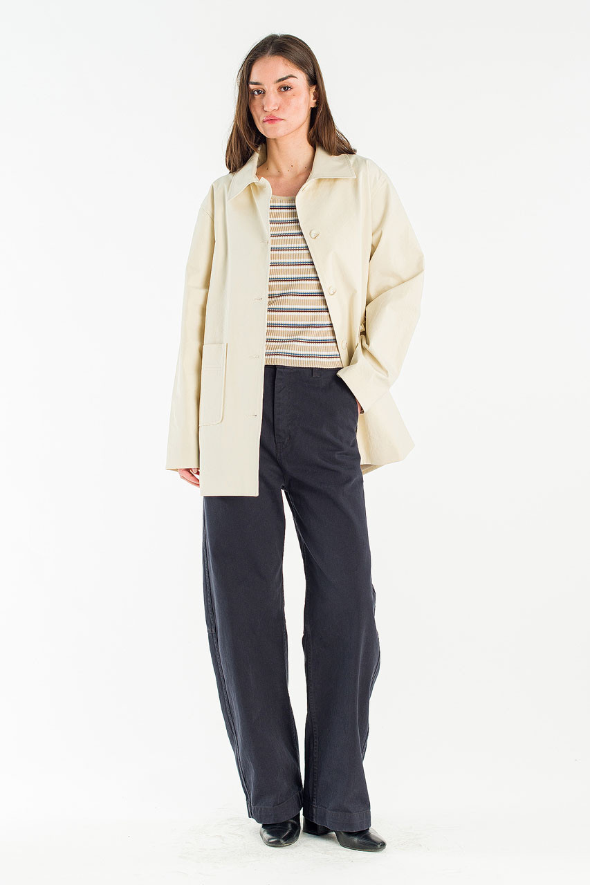 Essay Half Trench Coat, Beige