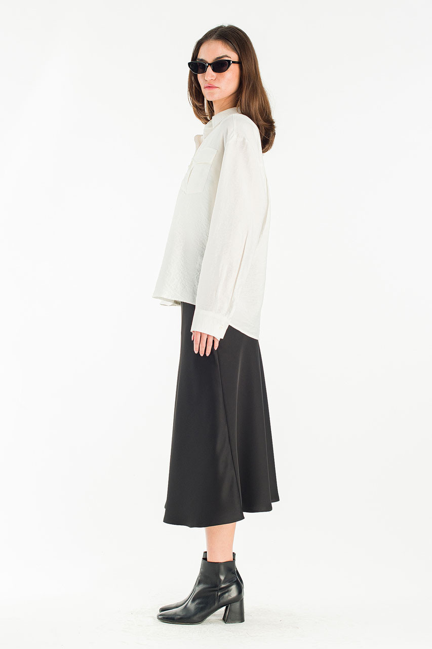 Lenn Twin Picket Blouse, Ivory