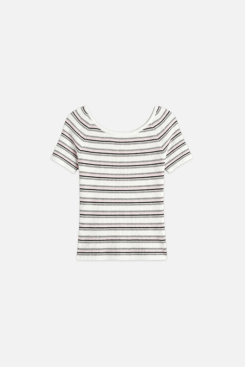 Willow Off Shoulder Tee, Ivory