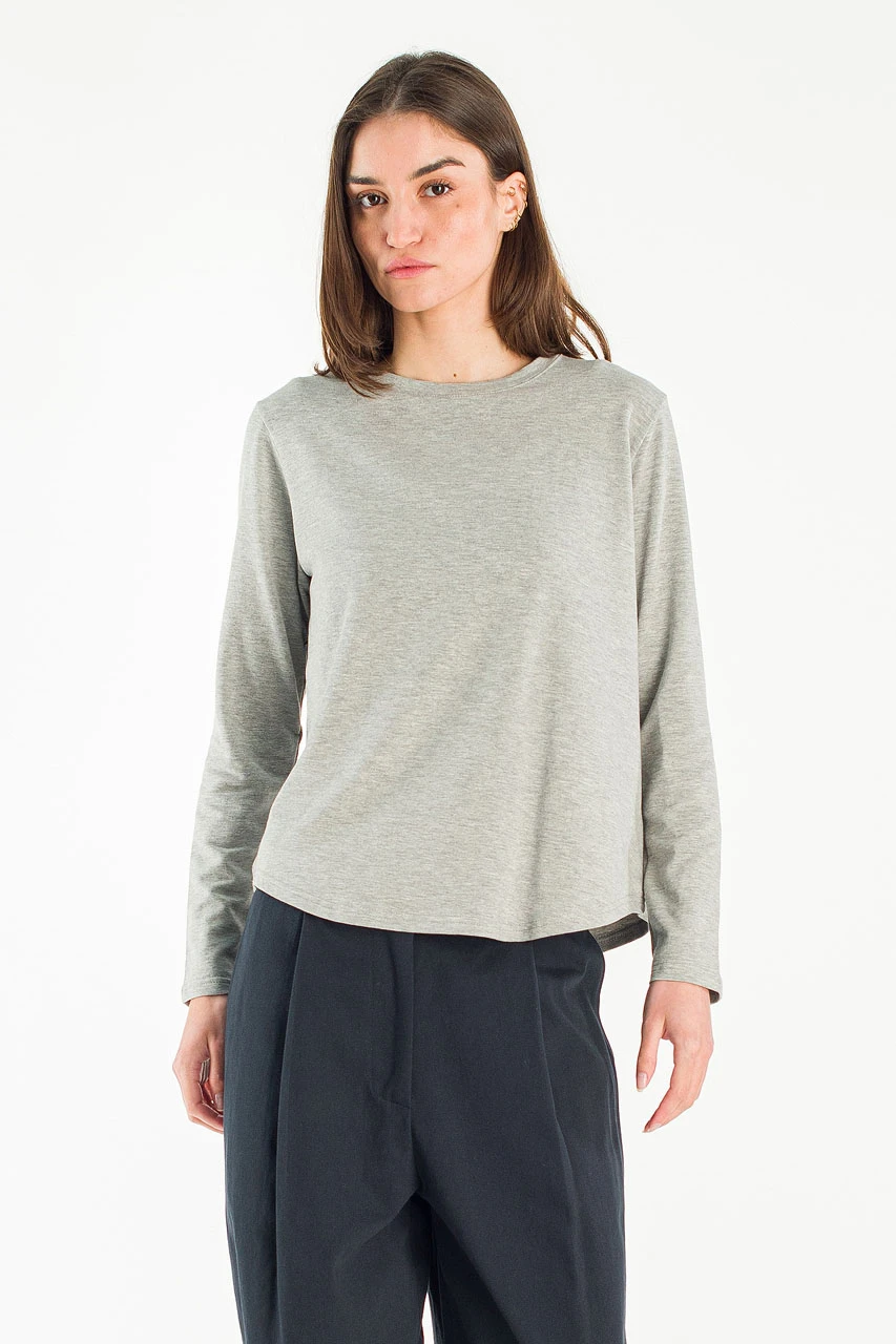 Salt Long Sleeve Tee, Grey