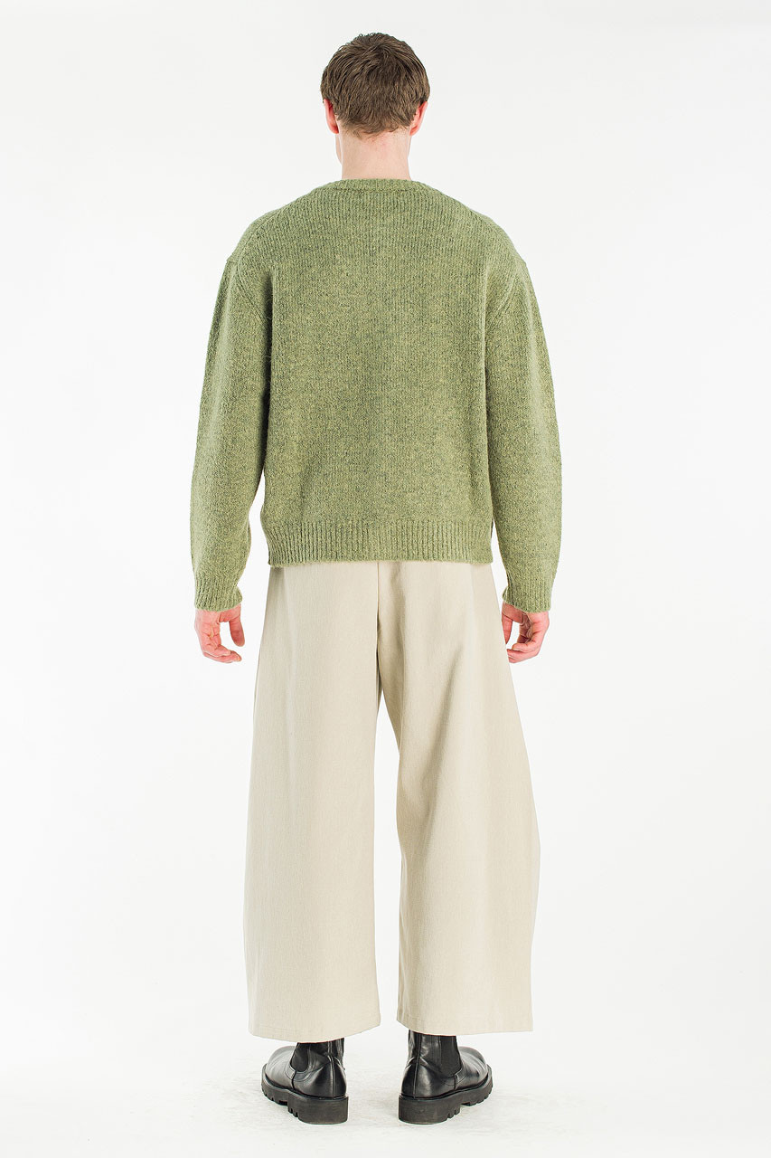Menswear | Alpaca Knit Cardigan, Green