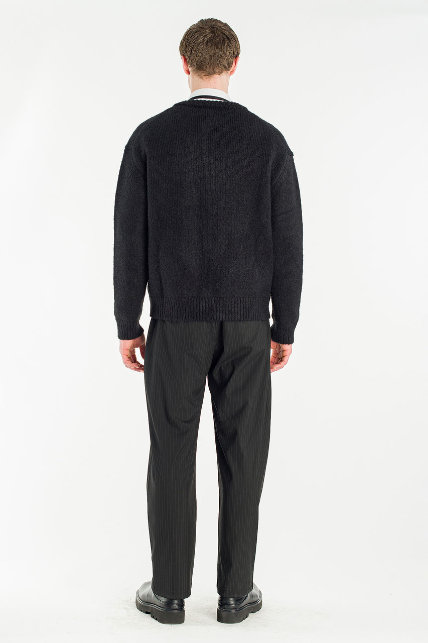Menswear | Alpaca Knit Cardigan, Black