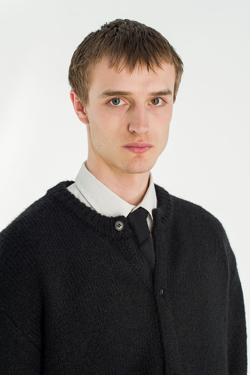 Menswear | Alpaca Knit Cardigan, Black