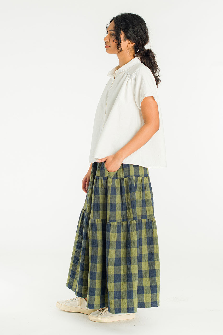 Herringbone Linen Blend Shirt, Ivory