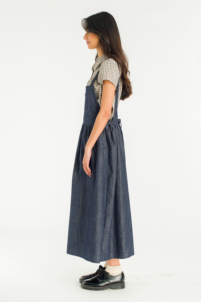 Salt Denim Dungaree, Dark Blue