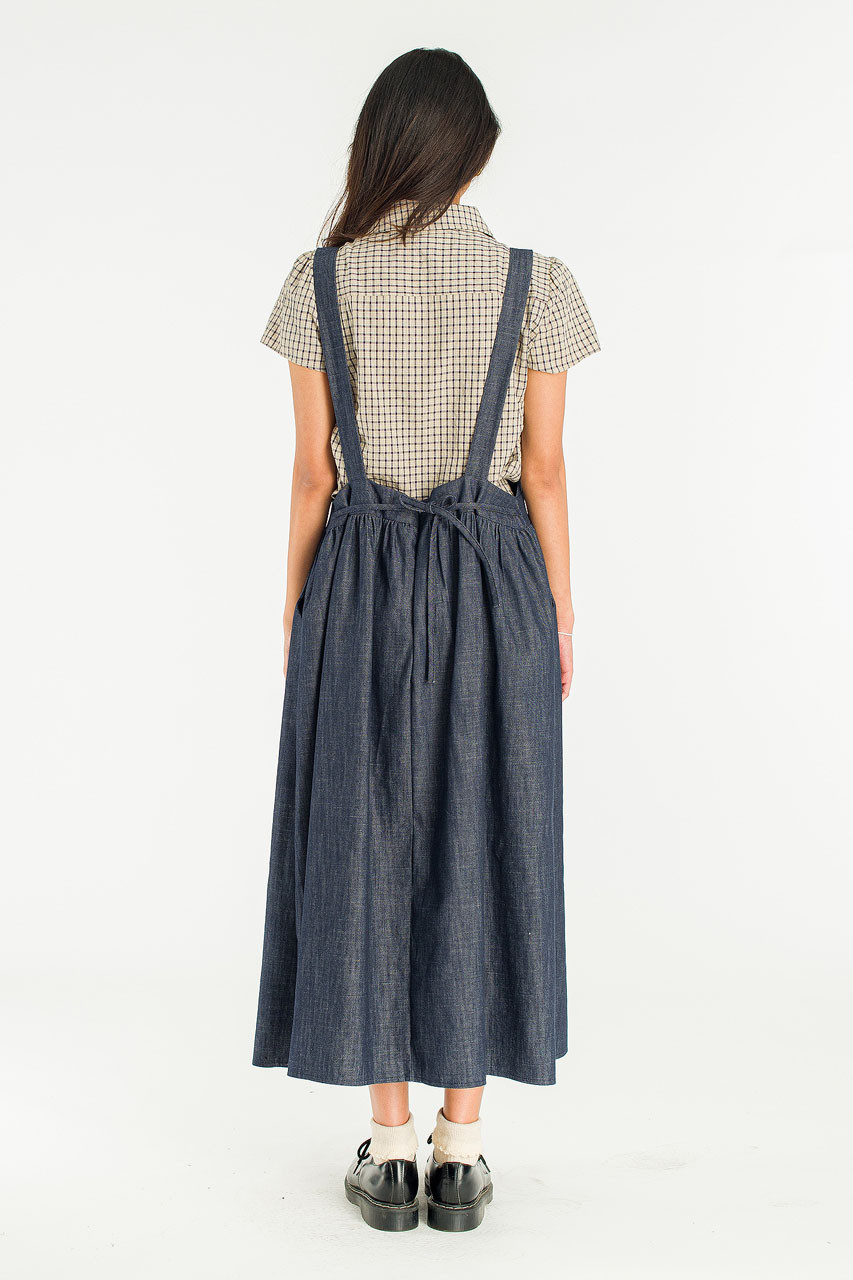 Salt Denim Dungaree, Dark Blue