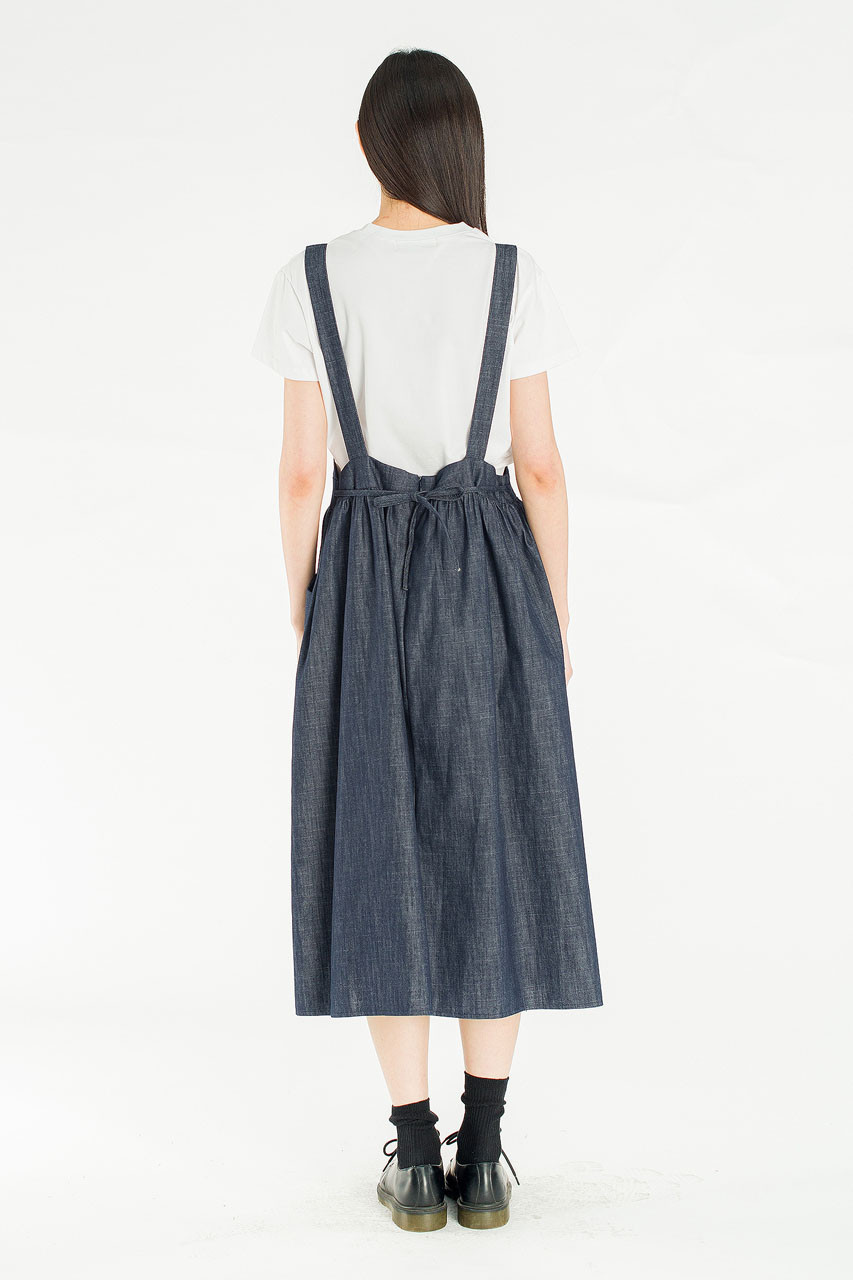 Salt Denim Dungaree, Dark Blue