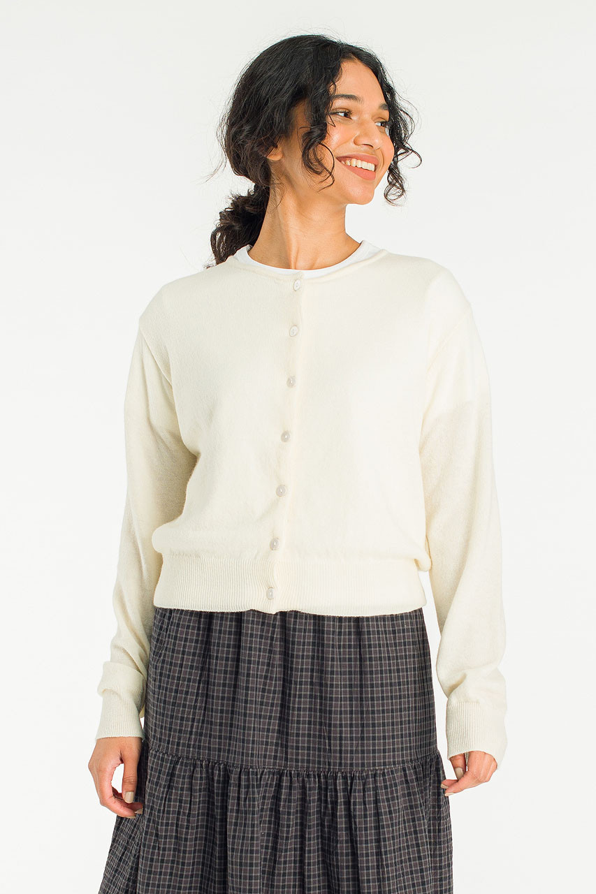 Mare Knit Cardigan, Ivory