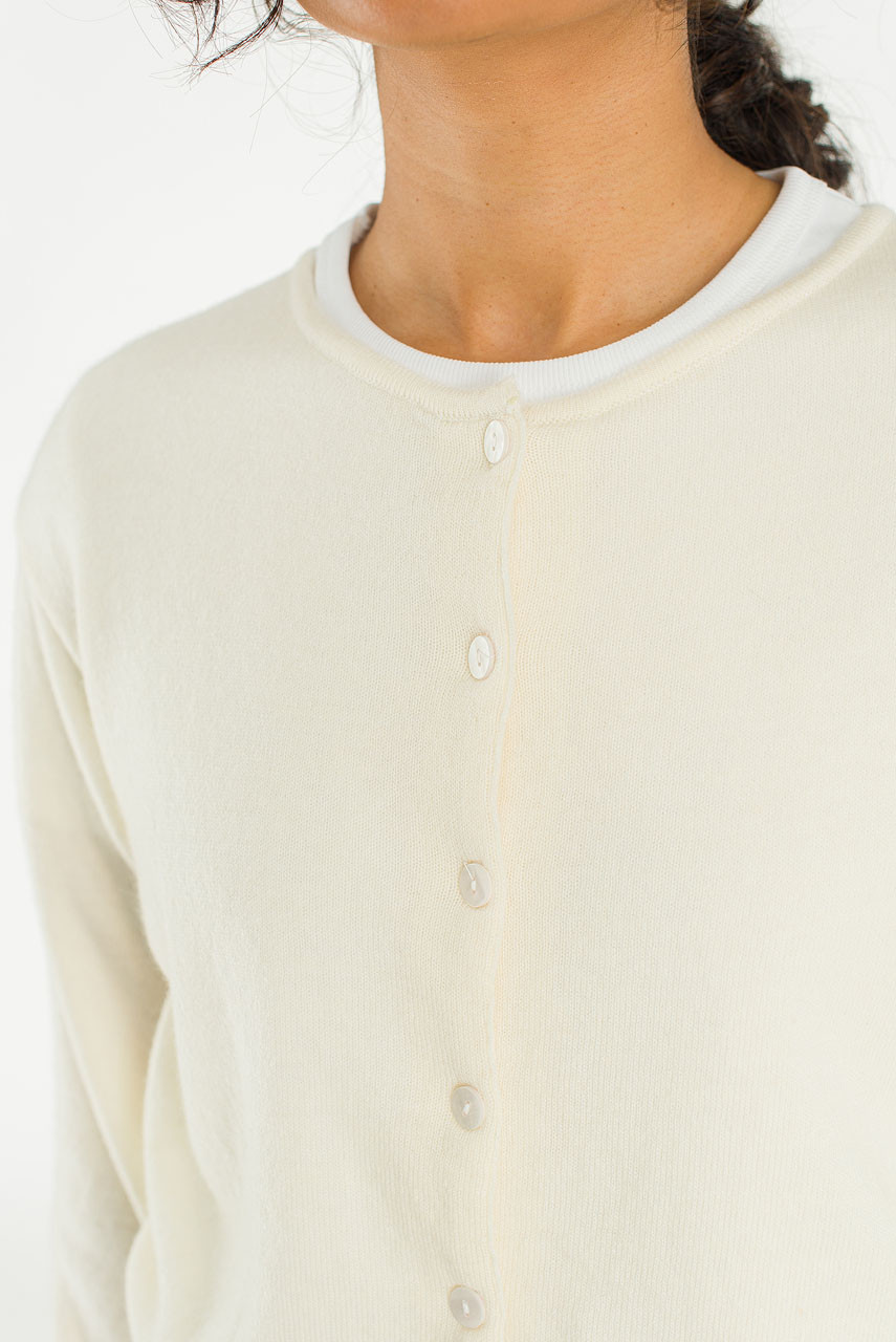 Mare Knit Cardigan, Ivory