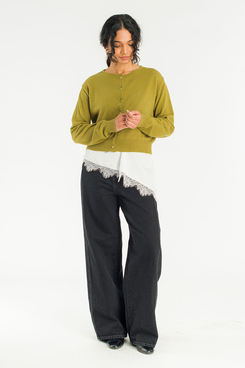 Mare Knit Cardigan, Olive