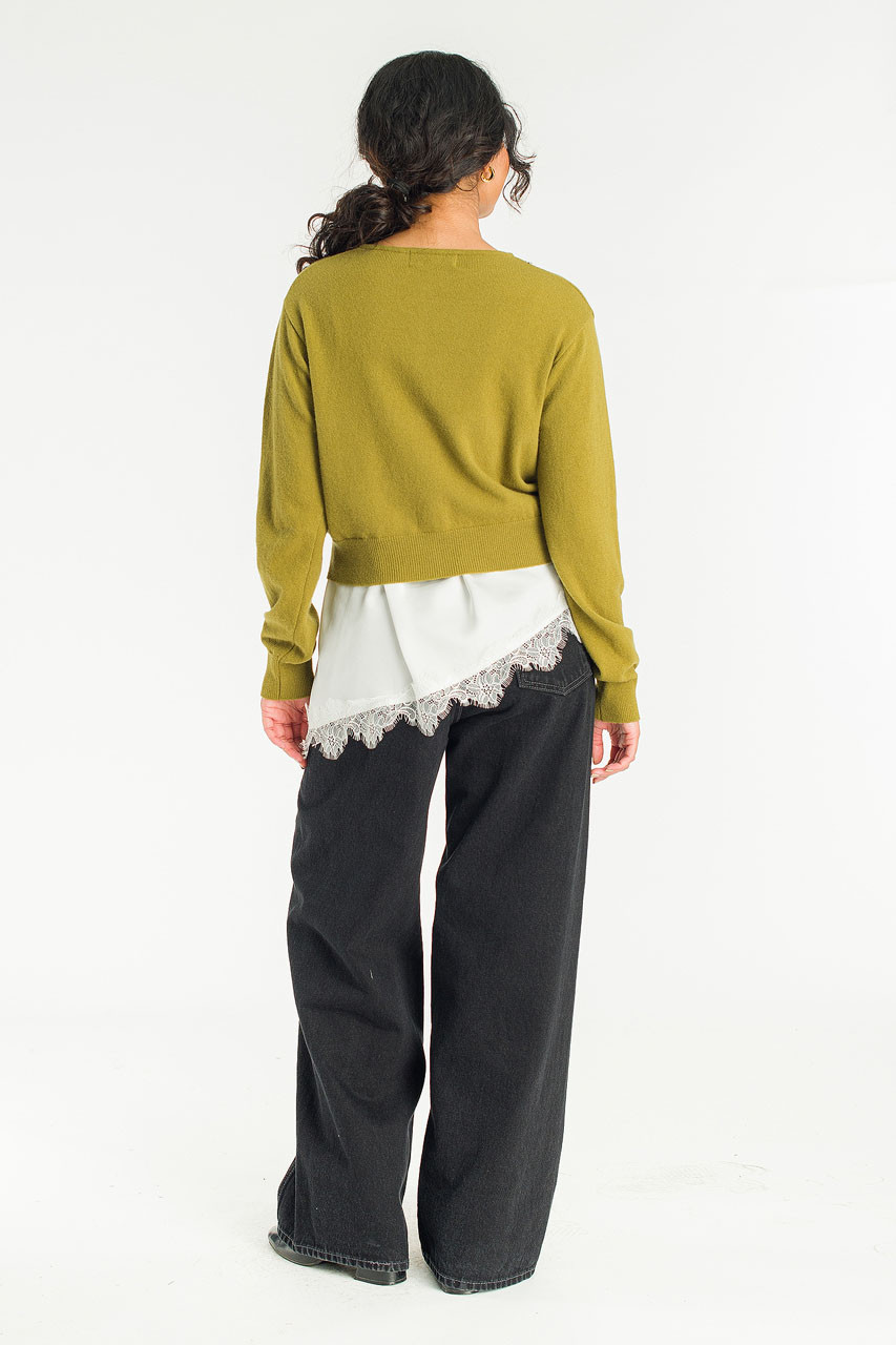 Mare Knit Cardigan, Olive