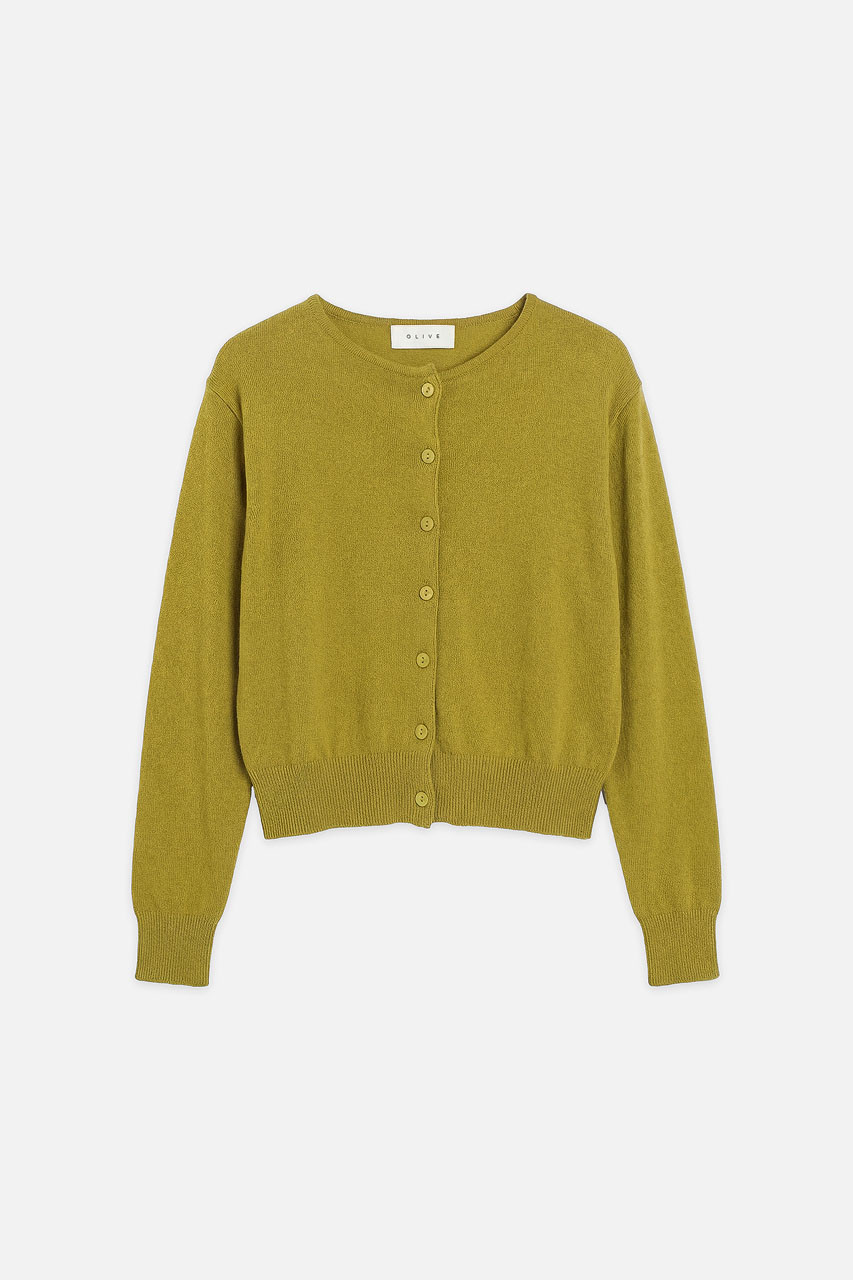 Mare Knit Cardigan, Olive