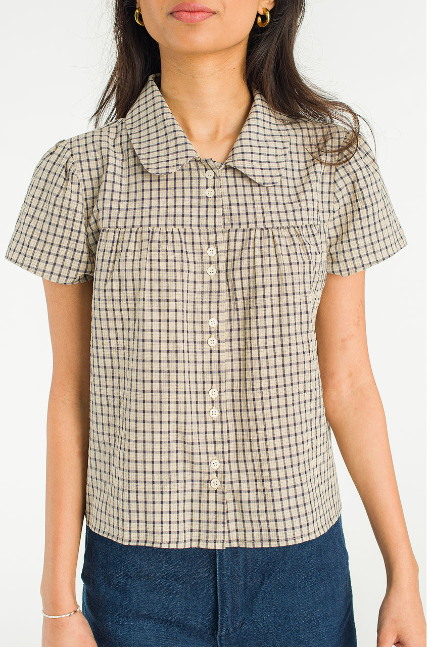 Loam Pop Blouse, Beige