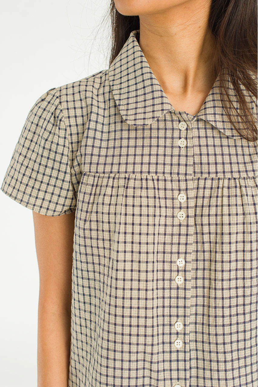 Loam Pop Blouse, Beige