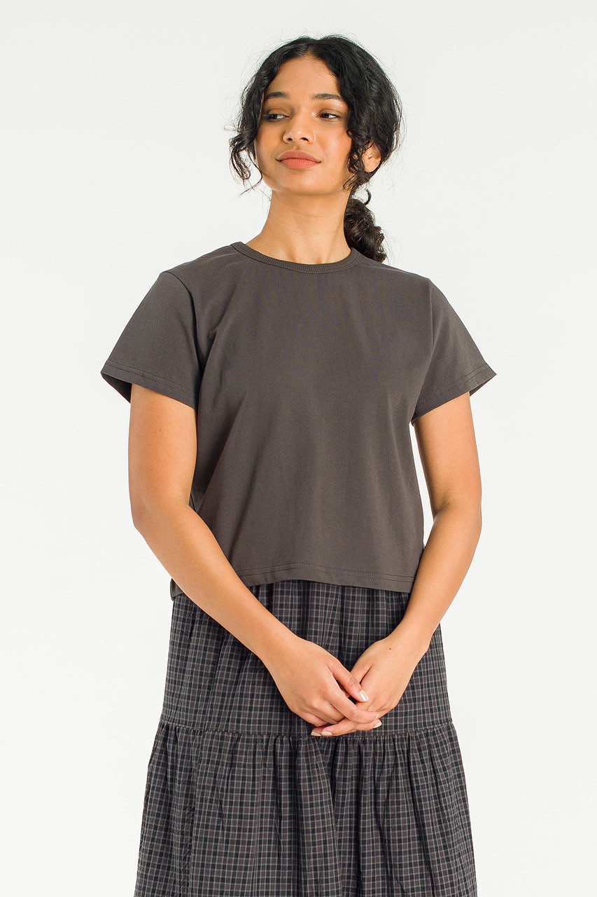 Slat Basic Tee, Charcoal