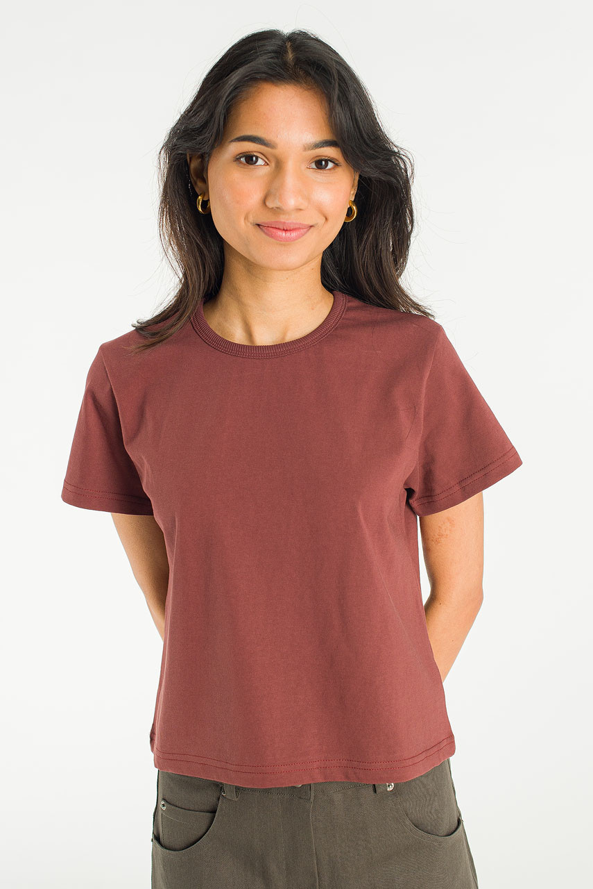 Slat Basic Tee, Burgundy