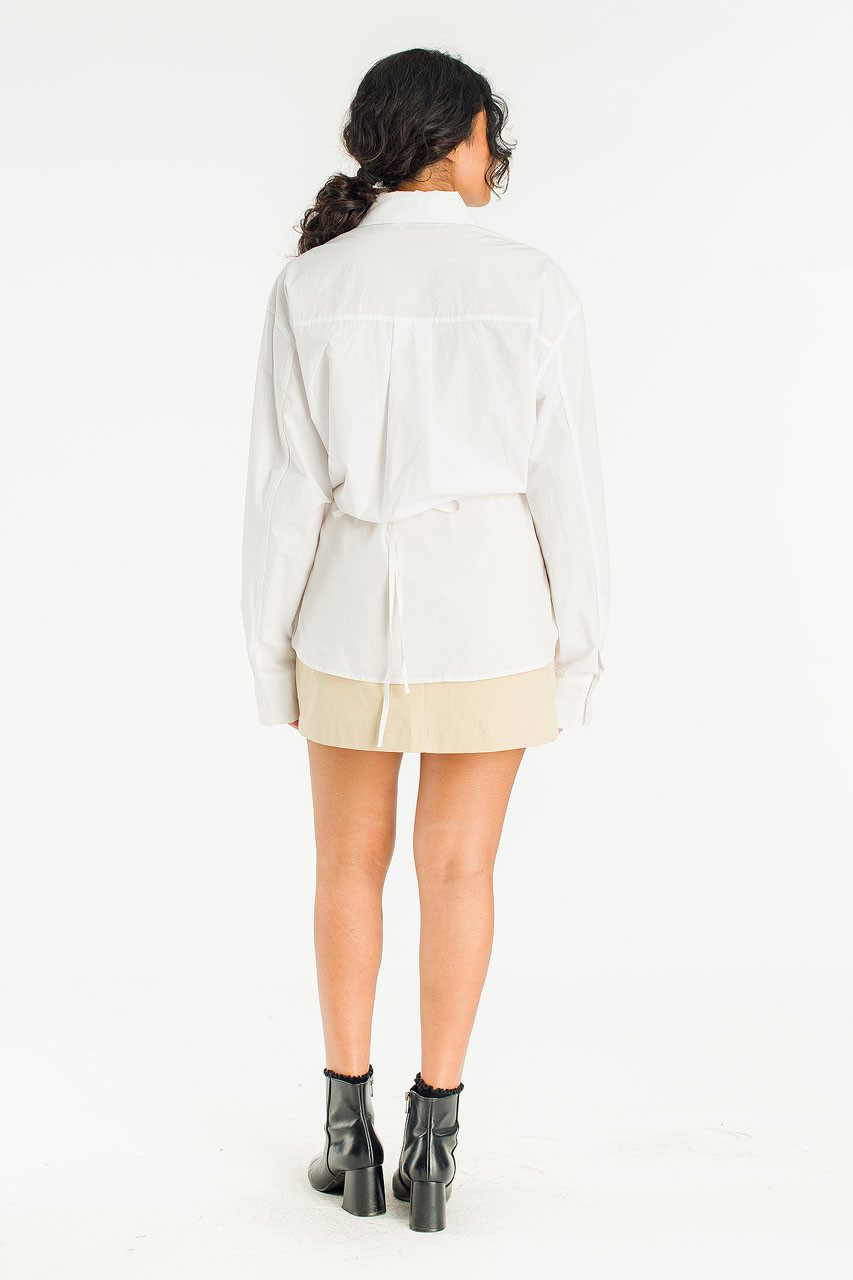 Hale Shirt Layer Dress, Ivory
