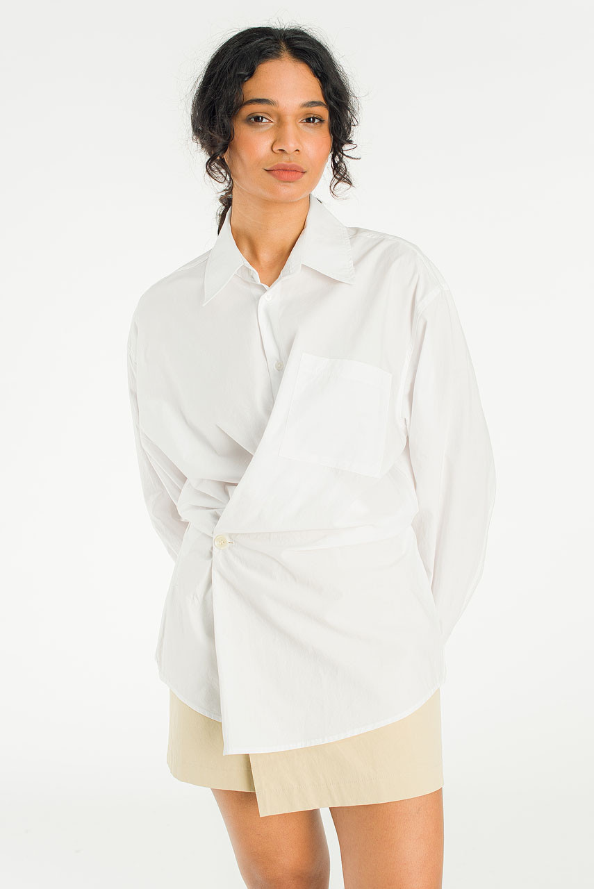Hale Shirt Layer Dress, Ivory