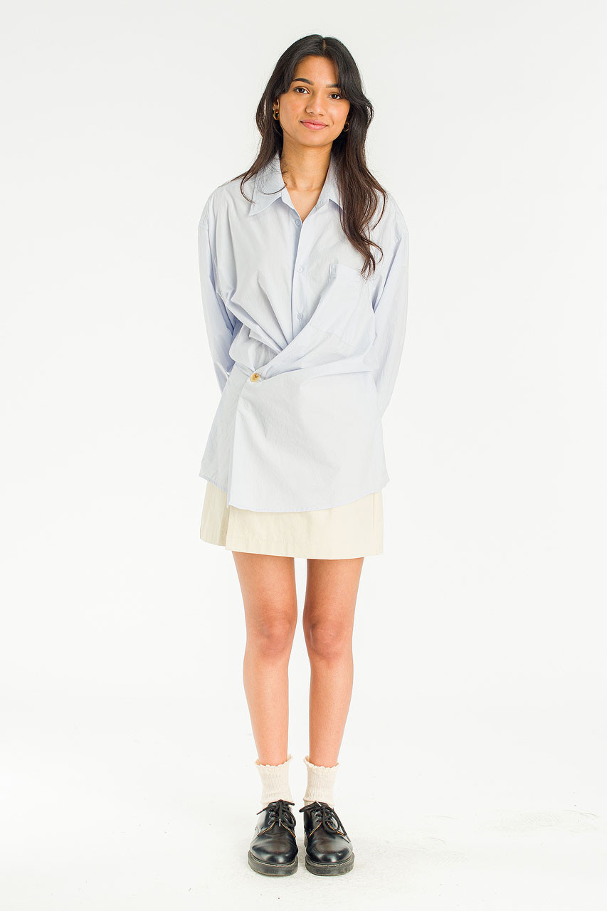 Hale Shirt Layer Dress, Blue