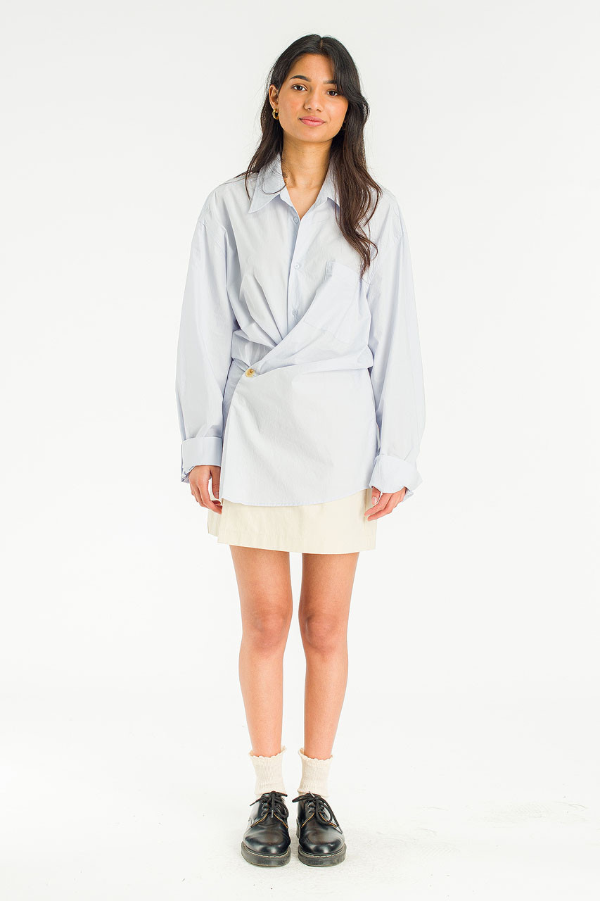 Hale Shirt Layer Dress, Blue