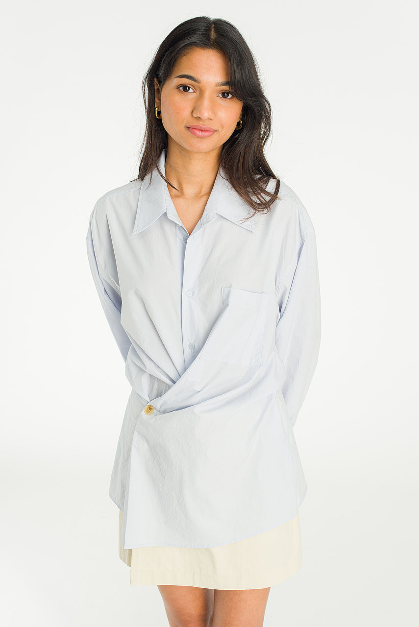 Hale Shirt Layer Dress, Blue