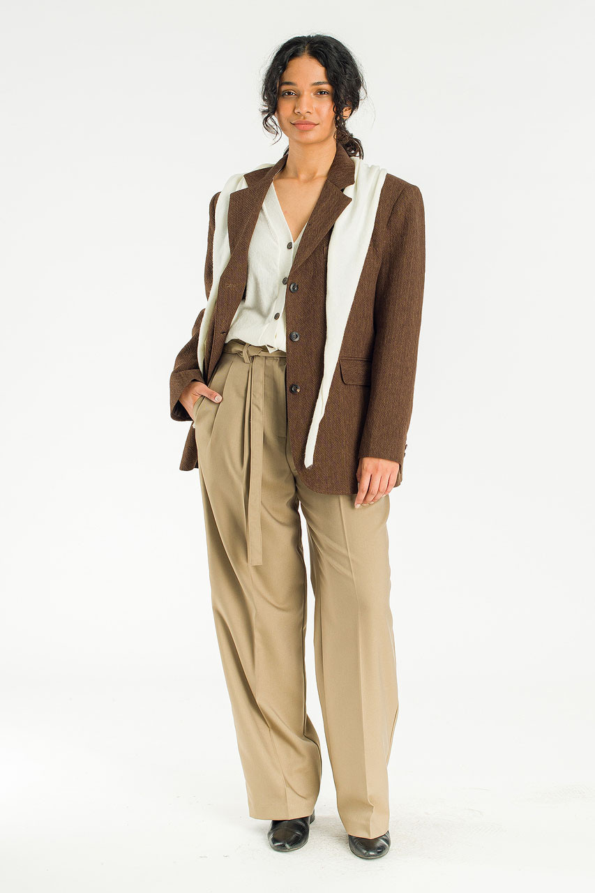 Salt Linen Jacket, Brown