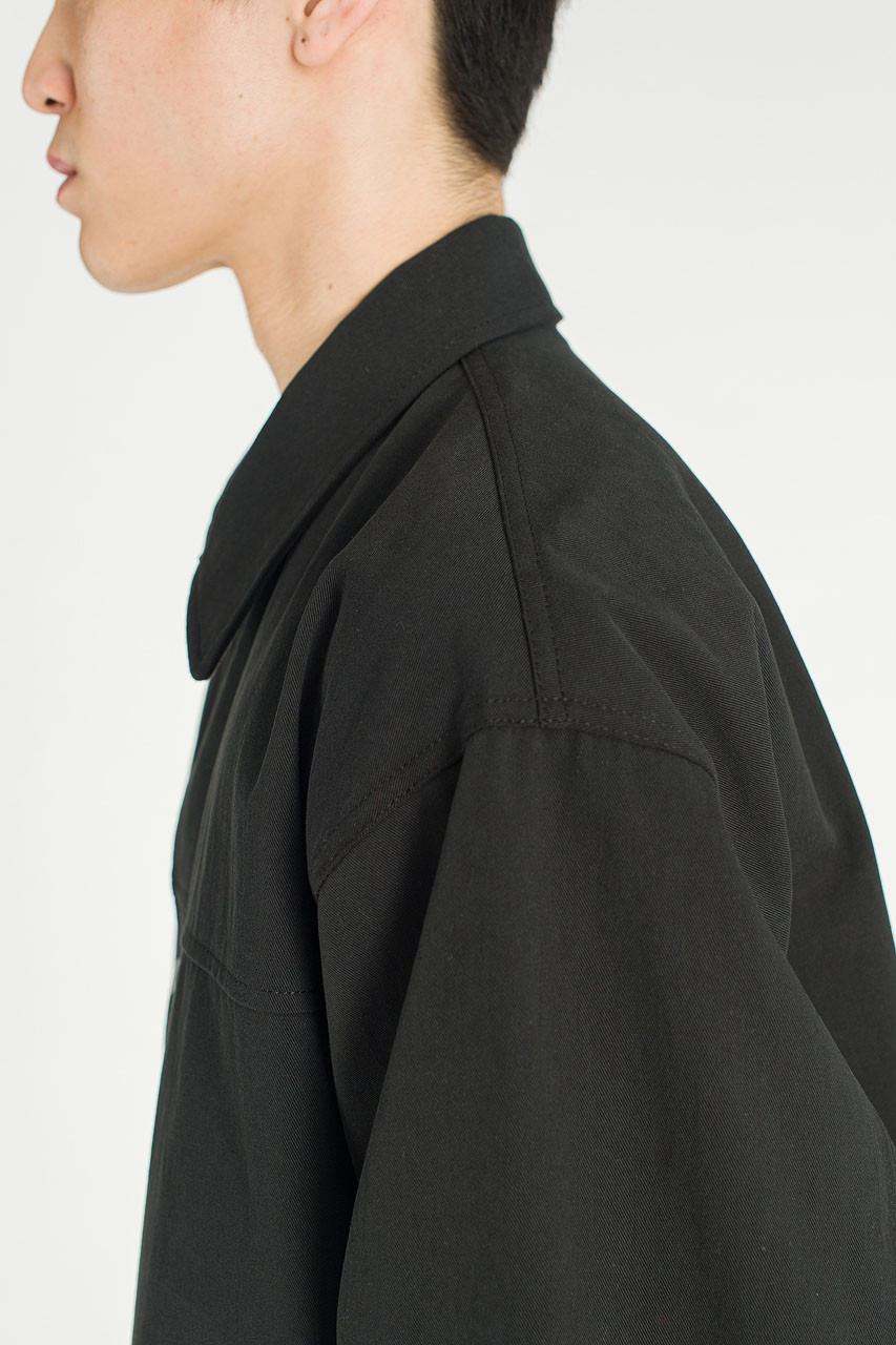 Menswear | Oversized Snap Jacket, Black