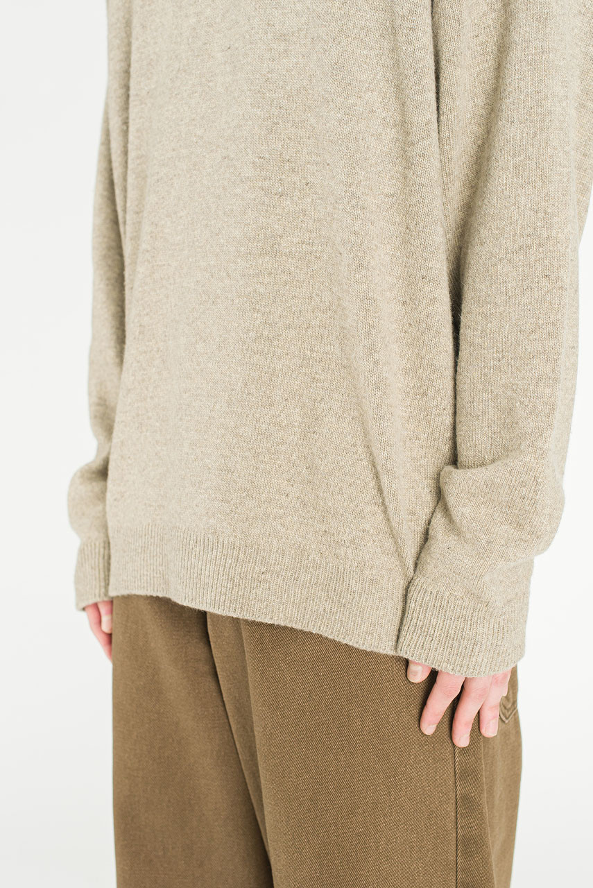 Menswear | Fine V Knit, Beige