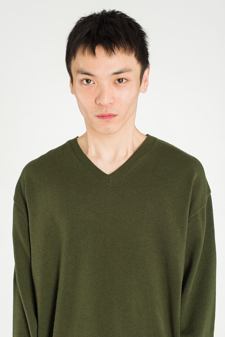 Menswear | Mini V-Neck, Khaki