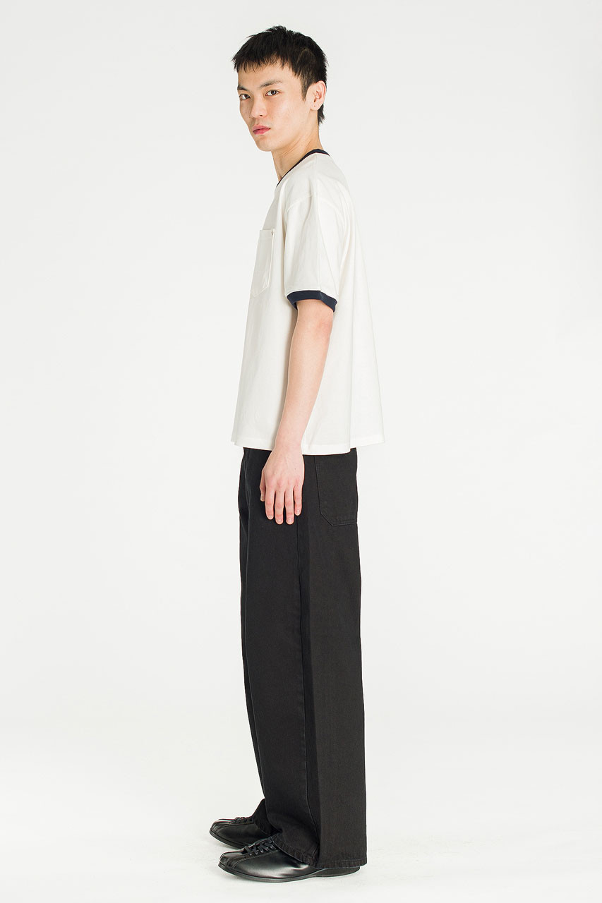 Menswear | Cropped Ringer Tee, Ivory