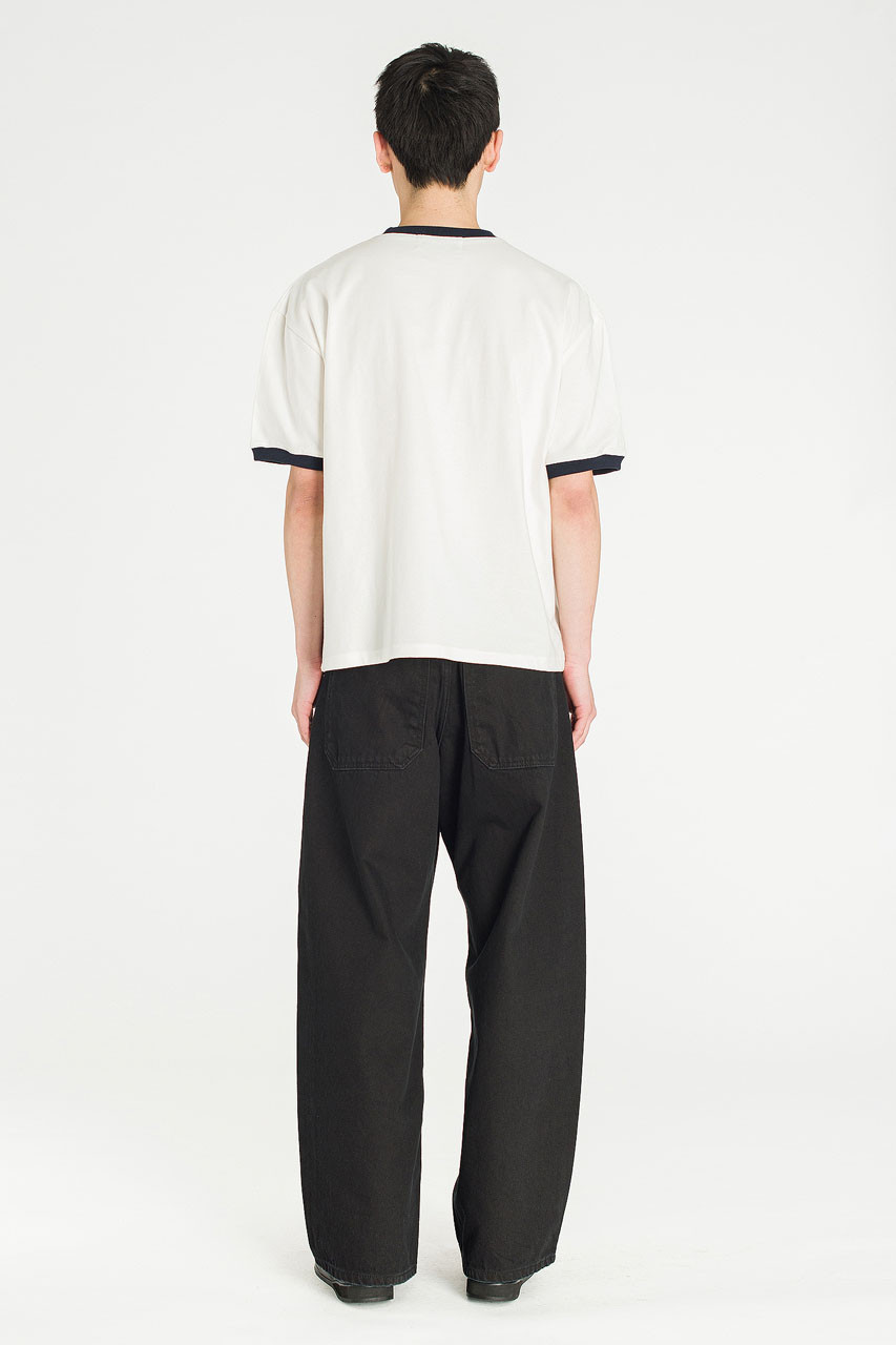 Menswear | Cropped Ringer Tee, Ivory