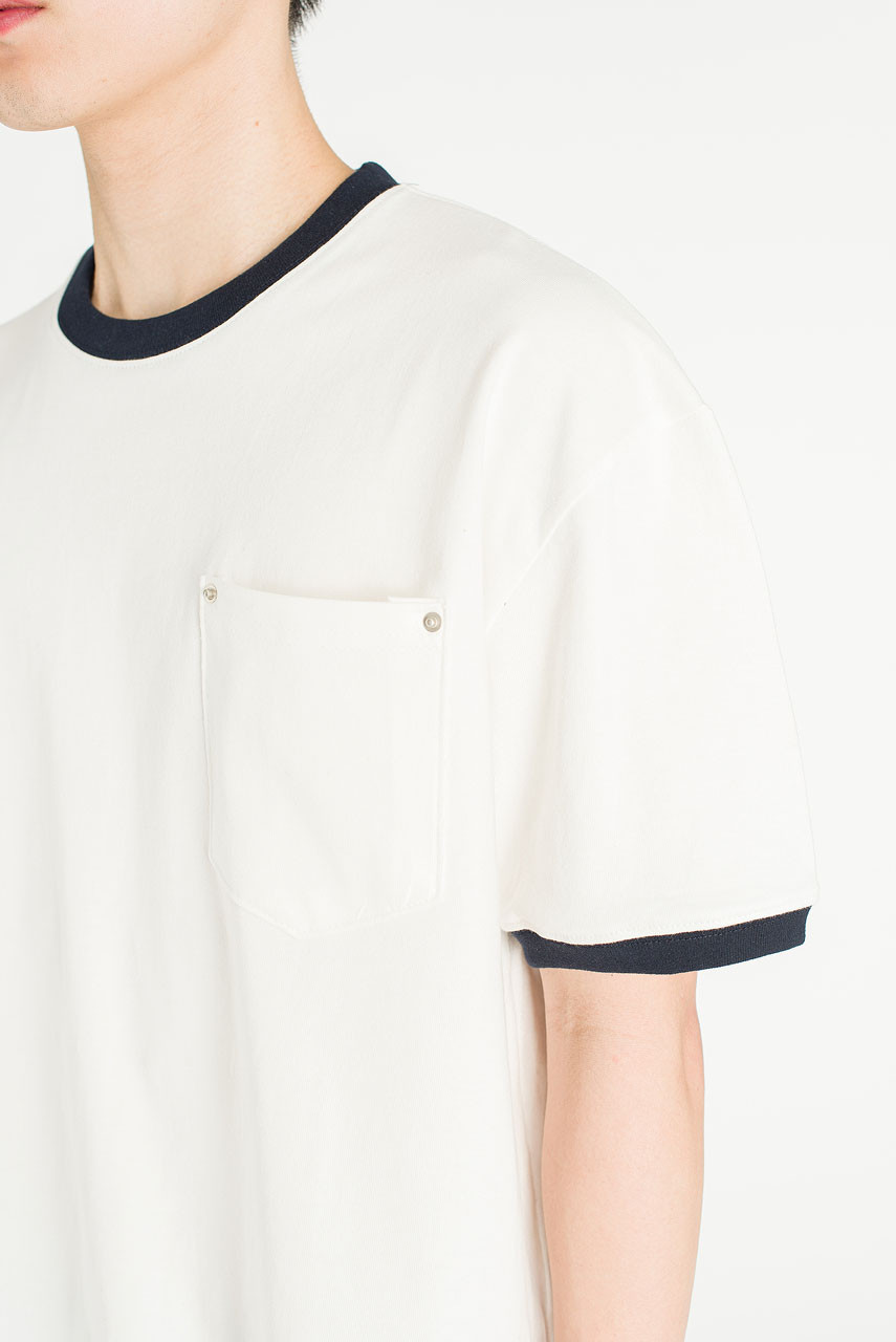 Menswear | Cropped Ringer Tee, Ivory