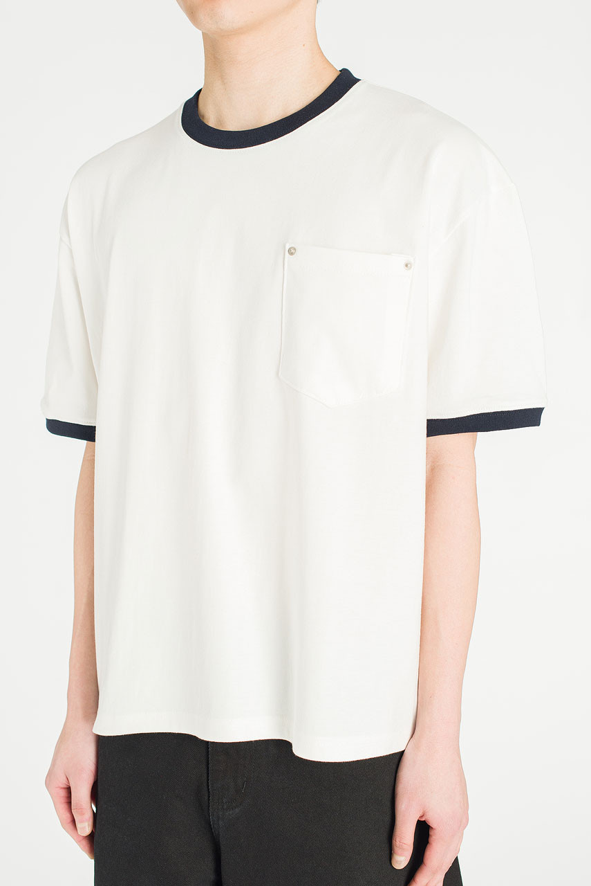 Menswear | Cropped Ringer Tee, Ivory