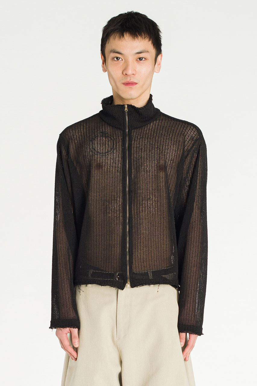 Menswear | Net Zip-Thru, Black