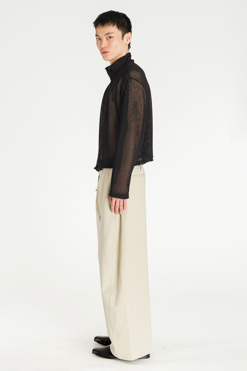 Menswear | Net Zip-Thru, Black